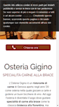 Mobile Screenshot of osteriagigino.com
