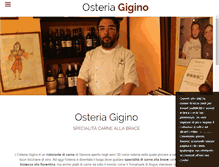 Tablet Screenshot of osteriagigino.com